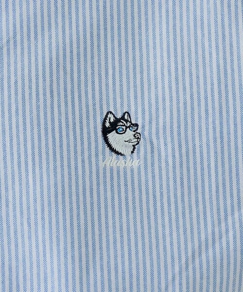 coen(コーエン)の「アニマル刺繍オックスストライプシャツ(シャツ/ブラウス・メンズ・ライトブルー/ライトピンク・S/M/L/XL)」の13枚目の写真