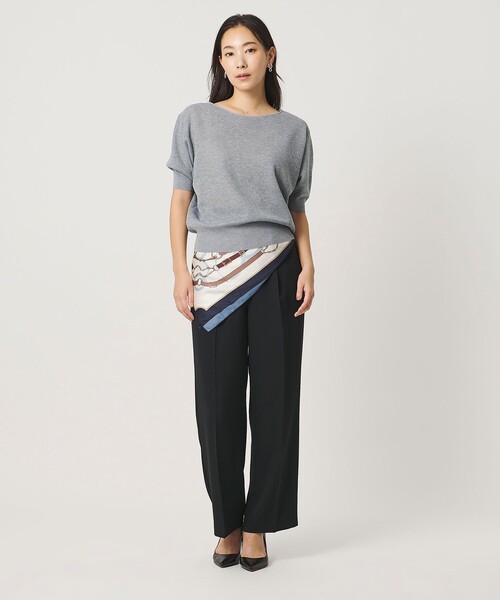 A DAY IN THE LIFE UNITED ARROWS（アデイインザライフユナイテッドアローズ）の「ライトジョーゼット タックワイドパンツ ‐マシンウォッシャブル‐＜A DAY IN THE LIFE＞（その他パンツ・レディース・ダークグレー/ブラック/ダークブラウン・36/38）」の20枚目の写真