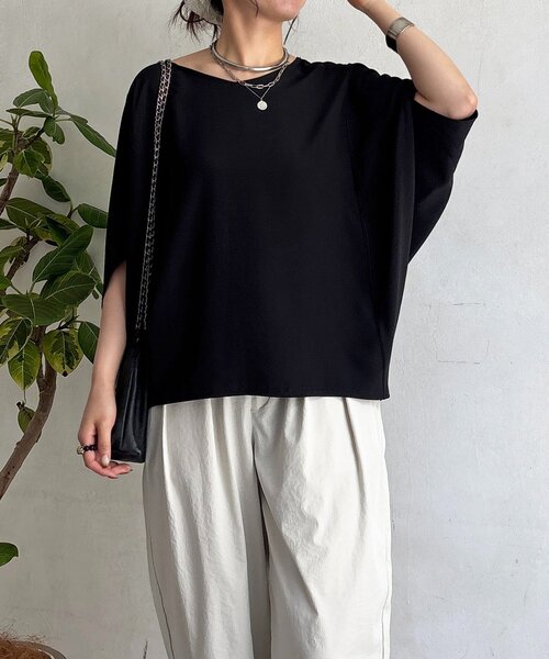 un dix cors(アンディコール)の「ワッシャーストレッチプルオーバー(シャツ/ブラウス・レディース・ブラック/モカ/チャコールグレー・FREE)」の22枚目の写真