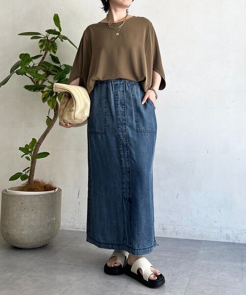 un dix cors(アンディコール)の「ワッシャーストレッチプルオーバー(シャツ/ブラウス・レディース・ブラック/モカ/チャコールグレー・FREE)」の15枚目の写真