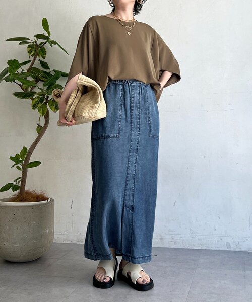 un dix cors(アンディコール)の「ワッシャーストレッチプルオーバー(シャツ/ブラウス・レディース・ブラック/モカ/チャコールグレー・FREE)」の17枚目の写真
