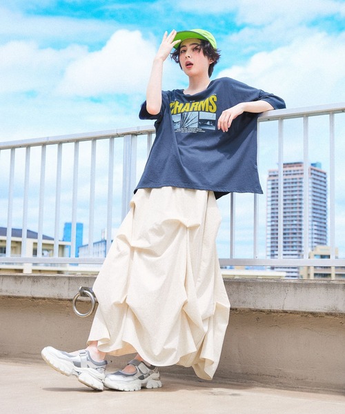 niko and...(ニコアンド)の「ピックアップボリュームスカート(スカート・レディース・ブラック/アイボリー・FREE)」の19枚目の写真
