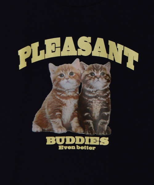 MODISH GAZE(モディシュガゼ)の「アニマルプリントTシャツ CATプリント(Tシャツ/カットソー・メンズ・オートミール/ブラック/ネイビー/ホワイト・LARGE/X-LARGE/MEDIUM)」の14枚目の写真