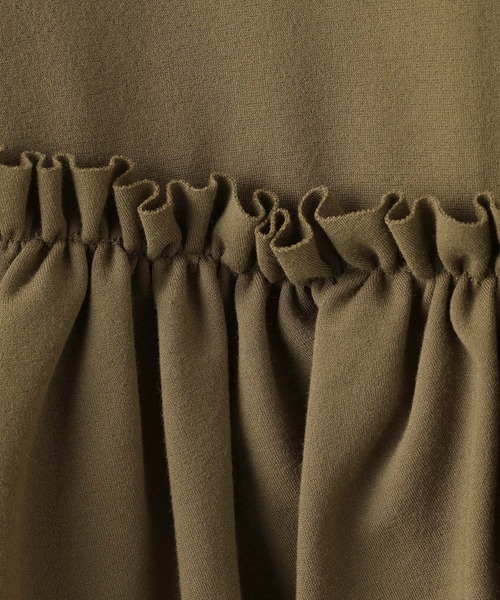 ADAM ET ROPE'（アダムエロペ）の「【WEB限定】ペプラムロングワンピース（ワンピース・レディース・チャコールグレー/ブラウン/ブラック・FREE）」の12枚目の写真
