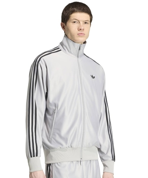 adidas(アディダス)の「adidas FIREBIRD METALLIC TRACK TOP / アディダス ファイヤーバード メタリック トラックトップ(ジャージ・メンズ・グレー・L/M/S/3XL/XXL/XL)」の1枚目の写真