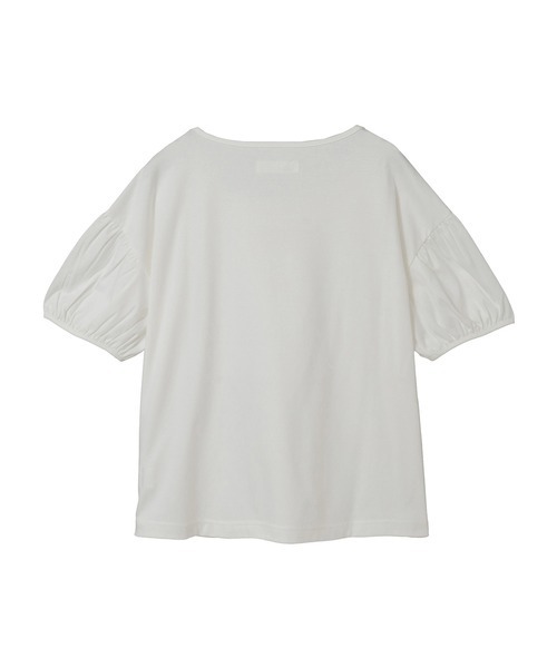 PINK HOUSE(ピンクハウス)の「ロゴプリントパフスリーブカットソー(Tシャツ/カットソー・レディース・ホワイト/トップグレー/ピンク/カーキ/ブラック・フリー)」の7枚目の写真