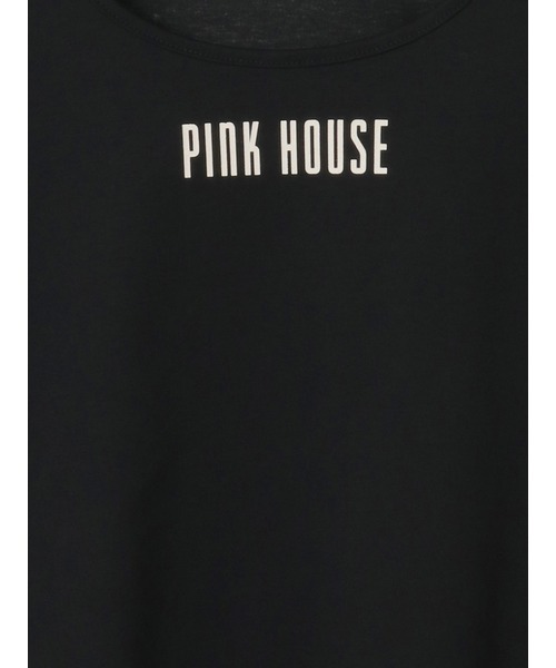 PINK HOUSE(ピンクハウス)の「ロゴプリントパフスリーブカットソー(Tシャツ/カットソー・レディース・ホワイト/トップグレー/ピンク/カーキ/ブラック・フリー)」の13枚目の写真