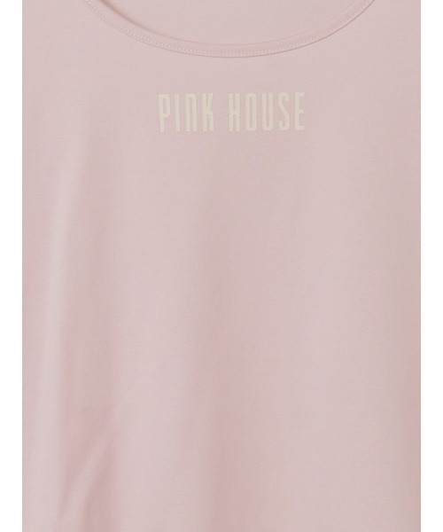 PINK HOUSE(ピンクハウス)の「ロゴプリントパフスリーブカットソー(Tシャツ/カットソー・レディース・ホワイト/トップグレー/ピンク/カーキ/ブラック・フリー)」の14枚目の写真