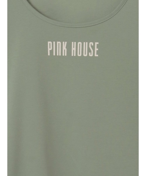 PINK HOUSE(ピンクハウス)の「ロゴプリントパフスリーブカットソー(Tシャツ/カットソー・レディース・ホワイト/トップグレー/ピンク/カーキ/ブラック・フリー)」の15枚目の写真