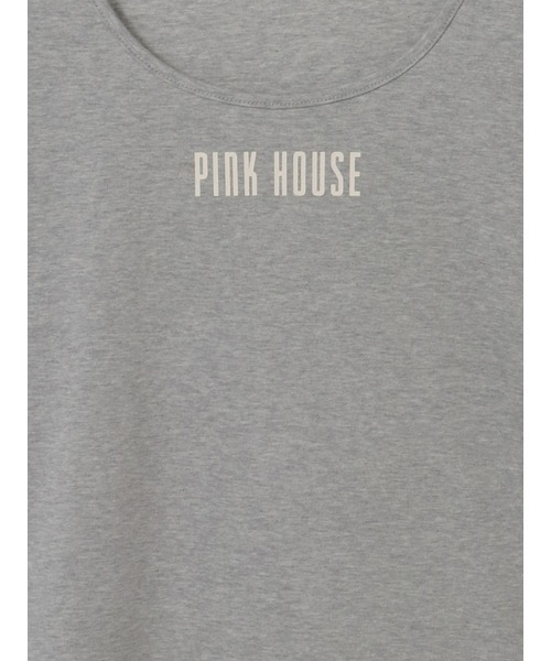 PINK HOUSE(ピンクハウス)の「ロゴプリントパフスリーブカットソー(Tシャツ/カットソー・レディース・ホワイト/トップグレー/ピンク/カーキ/ブラック・フリー)」の16枚目の写真