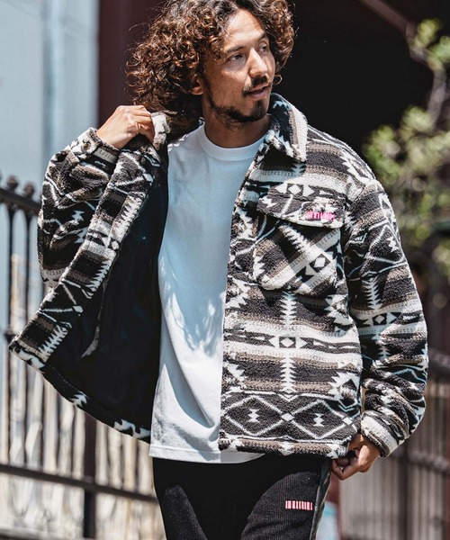 felkod（フィルコッド）の「mj11649- Ortega Pattern Fleece CPO Jacket フリースCPOジャケット(F26A180)（その他アウター・メンズ・ネイビー/ブラック・S/M/L）」の20枚目の写真