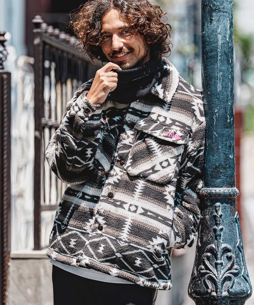 felkod（フィルコッド）の「mj11649- Ortega Pattern Fleece CPO Jacket フリースCPOジャケット(F26A180)（その他アウター・メンズ・ネイビー/ブラック・S/M/L）」の22枚目の写真