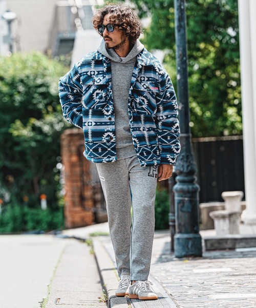 felkod（フィルコッド）の「mj11649- Ortega Pattern Fleece CPO Jacket フリースCPOジャケット(F26A180)（その他アウター・メンズ・ネイビー/ブラック・S/M/L）」の5枚目の写真