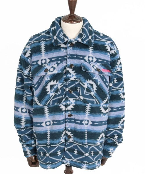 felkod（フィルコッド）の「mj11649- Ortega Pattern Fleece CPO Jacket フリースCPOジャケット(F26A180)（その他アウター・メンズ・ネイビー/ブラック・S/M/L）」の8枚目の写真