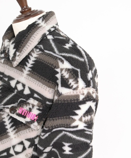 felkod（フィルコッド）の「mj11649- Ortega Pattern Fleece CPO Jacket フリースCPOジャケット(F26A180)（その他アウター・メンズ・ネイビー/ブラック・S/M/L）」の14枚目の写真