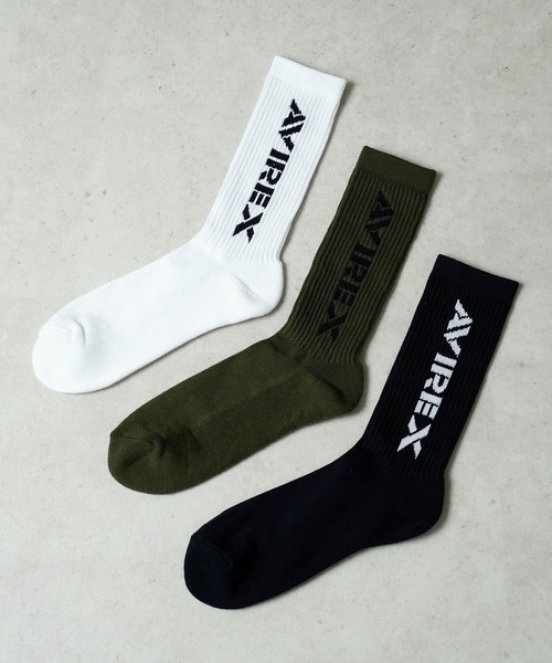 AVIREX(アヴィレックス)の「"05"≪AVIREX≫3足セット アソート クルーソックス(ソックス/靴下・メンズ・その他3/その他2/その他1/その他4/ホワイト系1・25cm~27cm)」の16枚目の写真