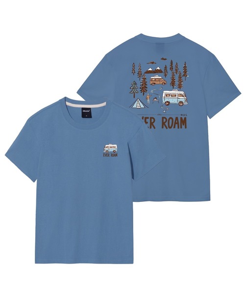 OKSTAR(オクスター)の「キャンプロードバンファルティ(Tシャツ/カットソー・レディース・ネイビー/ライトグレー/グレー/ライトベージュ/ブラック/ホワイト/クリーム/ダークグレー/カーキ/ダークグリーン/ダークブルー・SMALL/MEDIUM/LARGE/X-LARGE/2XL/3XL/4XL)」の11枚目の写真