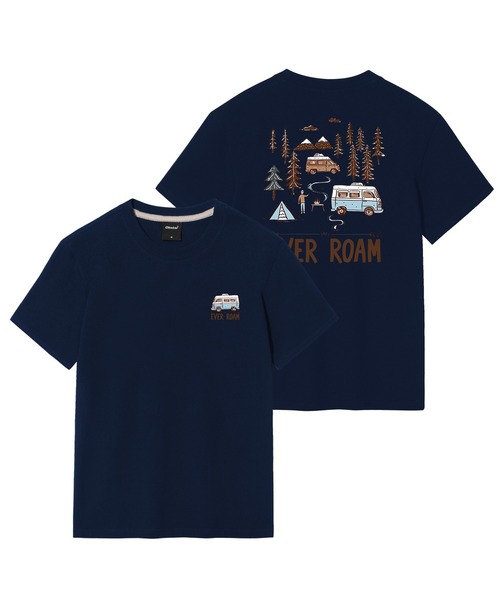 OKSTAR(オクスター)の「キャンプロードバンファルティ(Tシャツ/カットソー・レディース・ネイビー/ライトグレー/グレー/ライトベージュ/ブラック/ホワイト/クリーム/ダークグレー/カーキ/ダークグリーン/ダークブルー・SMALL/MEDIUM/LARGE/X-LARGE/2XL/3XL/4XL)」の10枚目の写真