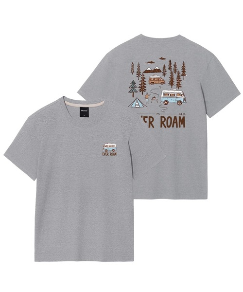 OKSTAR(オクスター)の「キャンプロードバンファルティ(Tシャツ/カットソー・レディース・ネイビー/ライトグレー/グレー/ライトベージュ/ブラック/ホワイト/クリーム/ダークグレー/カーキ/ダークグリーン/ダークブルー・SMALL/MEDIUM/LARGE/X-LARGE/2XL/3XL/4XL)」の4枚目の写真