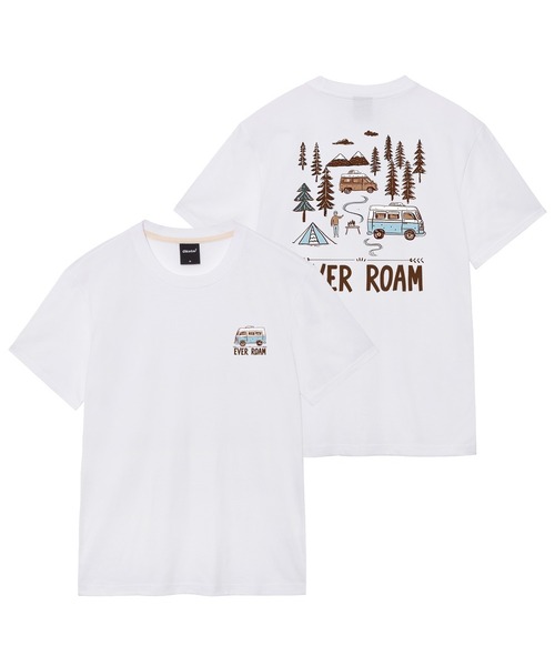OKSTAR(オクスター)の「キャンプロードバンファルティ(Tシャツ/カットソー・レディース・ネイビー/ライトグレー/グレー/ライトベージュ/ブラック/ホワイト/クリーム/ダークグレー/カーキ/ダークグリーン/ダークブルー・SMALL/MEDIUM/LARGE/X-LARGE/2XL/3XL/4XL)」の1枚目の写真