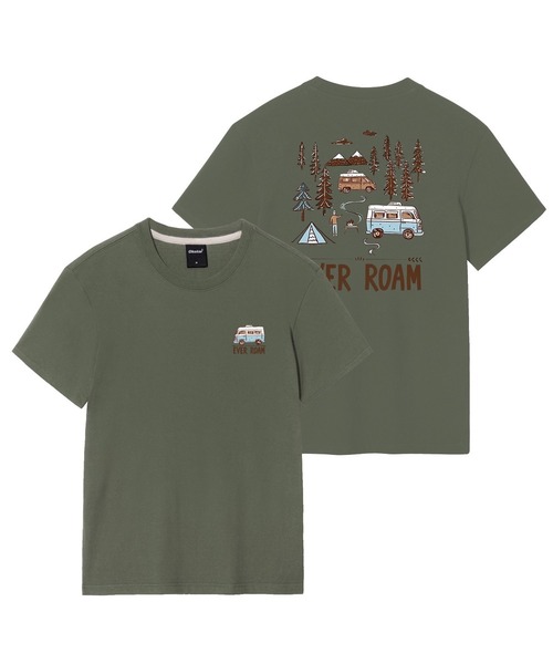 OKSTAR(オクスター)の「キャンプロードバンファルティ(Tシャツ/カットソー・レディース・ネイビー/ライトグレー/グレー/ライトベージュ/ブラック/ホワイト/クリーム/ダークグレー/カーキ/ダークグリーン/ダークブルー・SMALL/MEDIUM/LARGE/X-LARGE/2XL/3XL/4XL)」の9枚目の写真
