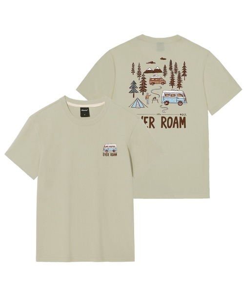 OKSTAR(オクスター)の「キャンプロードバンファルティ(Tシャツ/カットソー・レディース・ネイビー/ライトグレー/グレー/ライトベージュ/ブラック/ホワイト/クリーム/ダークグレー/カーキ/ダークグリーン/ダークブルー・SMALL/MEDIUM/LARGE/X-LARGE/2XL/3XL/4XL)」の7枚目の写真