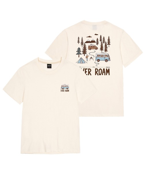 OKSTAR(オクスター)の「キャンプロードバンファルティ(Tシャツ/カットソー・レディース・ネイビー/ライトグレー/グレー/ライトベージュ/ブラック/ホワイト/クリーム/ダークグレー/カーキ/ダークグリーン/ダークブルー・SMALL/MEDIUM/LARGE/X-LARGE/2XL/3XL/4XL)」の6枚目の写真