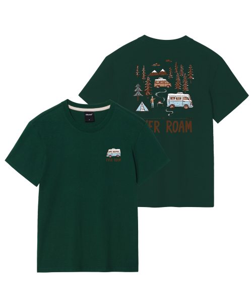 OKSTAR(オクスター)の「キャンプロードバンファルティ(Tシャツ/カットソー・レディース・ネイビー/ライトグレー/グレー/ライトベージュ/ブラック/ホワイト/クリーム/ダークグレー/カーキ/ダークグリーン/ダークブルー・SMALL/MEDIUM/LARGE/X-LARGE/2XL/3XL/4XL)」の13枚目の写真