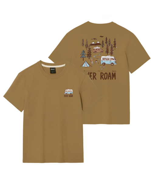 OKSTAR(オクスター)の「キャンプロードバンファルティ(Tシャツ/カットソー・レディース・ネイビー/ライトグレー/グレー/ライトベージュ/ブラック/ホワイト/クリーム/ダークグレー/カーキ/ダークグリーン/ダークブルー・SMALL/MEDIUM/LARGE/X-LARGE/2XL/3XL/4XL)」の12枚目の写真