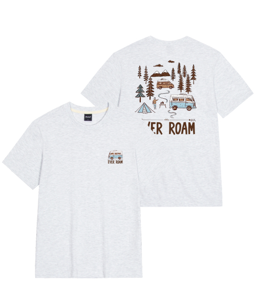 OKSTAR(オクスター)の「キャンプロードバンファルティ(Tシャツ/カットソー・レディース・ネイビー/ライトグレー/グレー/ライトベージュ/ブラック/ホワイト/クリーム/ダークグレー/カーキ/ダークグリーン/ダークブルー・SMALL/MEDIUM/LARGE/X-LARGE/2XL/3XL/4XL)」の20枚目の写真