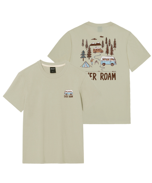 OKSTAR(オクスター)の「キャンプロードバンファルティ(Tシャツ/カットソー・レディース・ネイビー/ライトグレー/グレー/ライトベージュ/ブラック/ホワイト/クリーム/ダークグレー/カーキ/ダークグリーン/ダークブルー・SMALL/MEDIUM/LARGE/X-LARGE/2XL/3XL/4XL)」の21枚目の写真