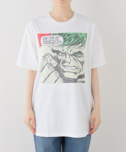 VARIEGATOR（ヴァリゲイター）の「VARIEGATOR / ヴァリゲイター Hulk /Tee（Tシャツ/カットソー・レディース・ホワイト・LARGE/MEDIUM）」の6枚目の写真