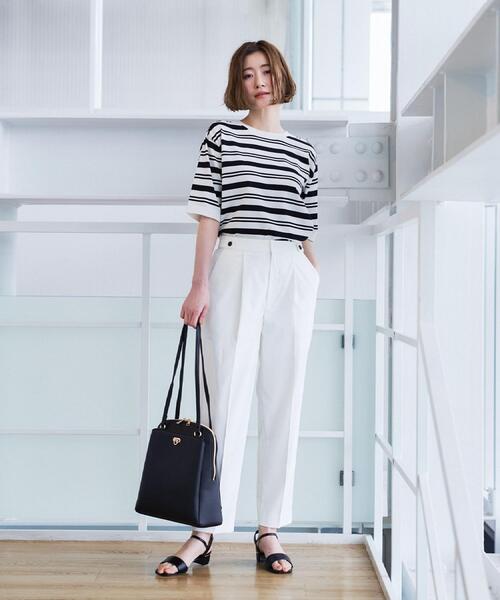 grove(グローブ)の「【白でも透けにくい・多機能】テーパードパンツ(その他パンツ・レディース・オフホワイト/ライトベージュ・01/02/05/04/03)」の7枚目の写真