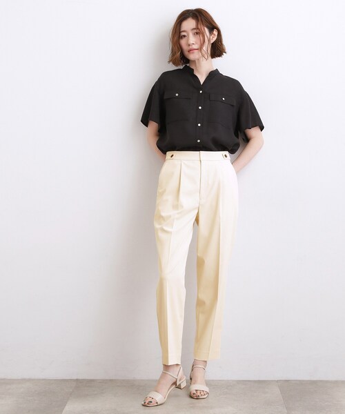 grove(グローブ)の「【白でも透けにくい・多機能】テーパードパンツ(その他パンツ・レディース・オフホワイト/ライトベージュ・01/02/05/04/03)」の15枚目の写真