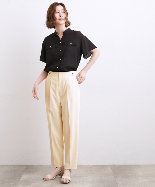 grove(グローブ)の「【白でも透けにくい・多機能】テーパードパンツ(その他パンツ・レディース・オフホワイト/ライトベージュ・01/02/05/04/03)」の16枚目の写真