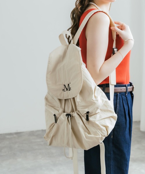 MUCENT(ムセント)の「MUCENT TEENS BACK PACK ロゴ刺繍バックパック リュック(バックパック/リュック・レディース・ブルー/アイボリー/ブラック/グレー・FREE)」の17枚目の写真