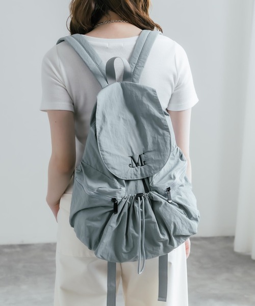 MUCENT(ムセント)の「MUCENT TEENS BACK PACK ロゴ刺繍バックパック リュック(バックパック/リュック・レディース・ブルー/アイボリー/ブラック/グレー・FREE)」の20枚目の写真