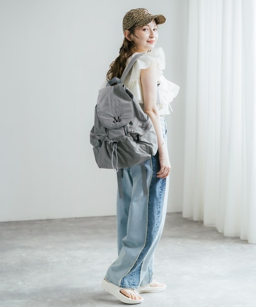 MUCENT(ムセント)の「MUCENT TEENS BACK PACK ロゴ刺繍バックパック リュック(バックパック/リュック・レディース・ブルー/アイボリー/ブラック/グレー・FREE)」の14枚目の写真