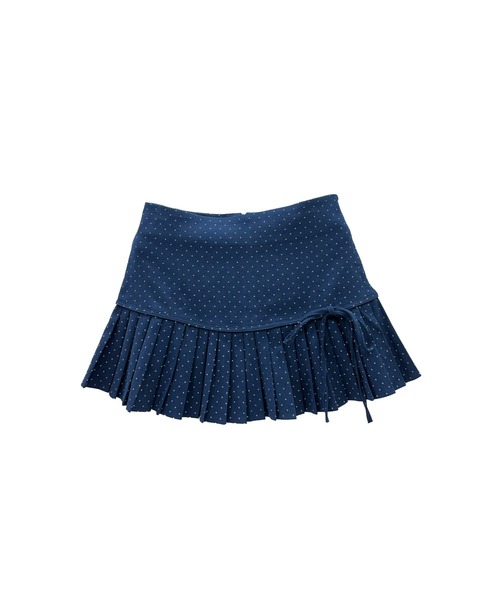 CeLess(セレス)の「Ribbon Dot Pleated Skirt / リボンドットプリーツスカート(スカート・レディース・ブラック/ネイビー・S/M)」の17枚目の写真