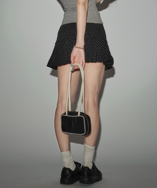 CeLess（セレス）の「Ribbon Dot Pleated Skirt / リボンドットプリーツスカート（スカート・レディース・ブラック/ネイビー・S/M）」の21枚目の写真