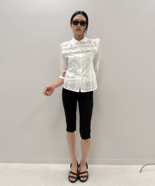 Oriens JOURNAL STANDARD(オリエンス ジャーナルスタンダード)の「カットソーサブリナパンツ(その他パンツ・レディース・ブラック/ホワイト・FREE)」の10枚目の写真