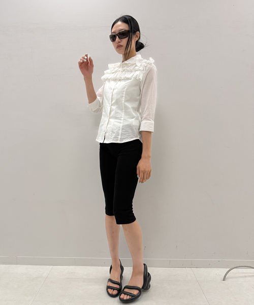 Oriens JOURNAL STANDARD(オリエンス ジャーナルスタンダード)の「カットソーサブリナパンツ(その他パンツ・レディース・ブラック/ホワイト・FREE)」の11枚目の写真