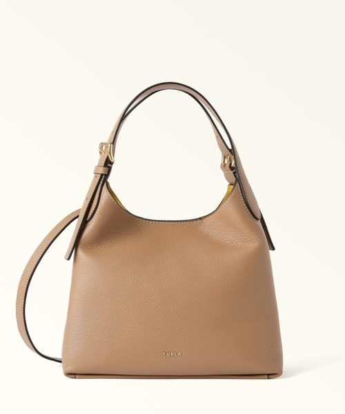 FURLA(フルラ)の「フルラ プリムローズ (Furla Primrose) ホーボーバッグ M(ショルダーバッグ・レディース・ブラウン/ブラック・ONE SIZE)」の2枚目の写真