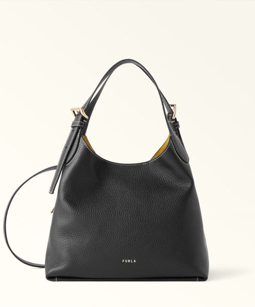 FURLA(フルラ)の「フルラ プリムローズ (Furla Primrose) ホーボーバッグ M(ショルダーバッグ・レディース・ブラウン/ブラック・ONE SIZE)」の1枚目の写真