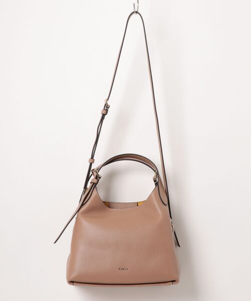 FURLA(フルラ)の「フルラ プリムローズ (Furla Primrose) ホーボーバッグ M(ショルダーバッグ・レディース・ブラウン/ブラック・ONE SIZE)」の14枚目の写真