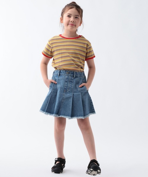 BAYFLOW（ベイフロー）の「[インナーパンツ付♪]デニムスカート[120~160cm](KIDS)（デニムスカート・キッズ・ライトブルー/ブラック/ダークブルー・120cm/160cm/150cm/140cm/130cm）」の6枚目の写真