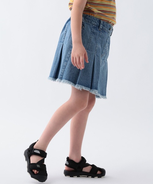 BAYFLOW（ベイフロー）の「[インナーパンツ付♪]デニムスカート[120~160cm](KIDS)（デニムスカート・キッズ・ライトブルー/ブラック/ダークブルー・120cm/160cm/150cm/140cm/130cm）」の8枚目の写真
