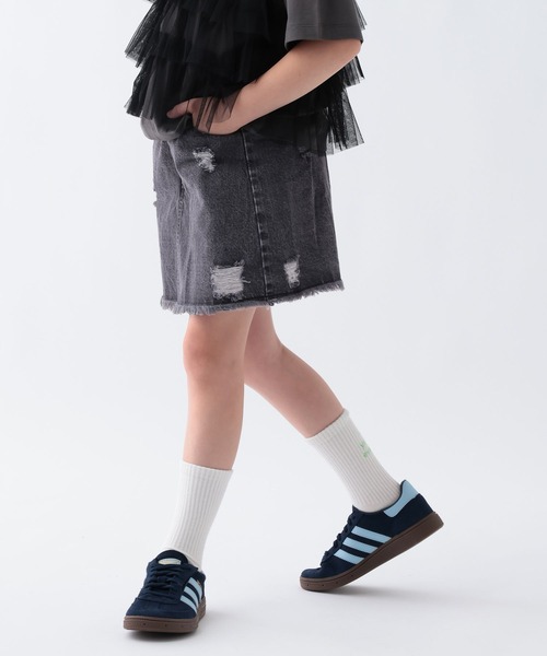 BAYFLOW（ベイフロー）の「[インナーパンツ付♪]デニムスカート[120~160cm](KIDS)（デニムスカート・キッズ・ライトブルー/ブラック/ダークブルー・120cm/160cm/150cm/140cm/130cm）」の11枚目の写真