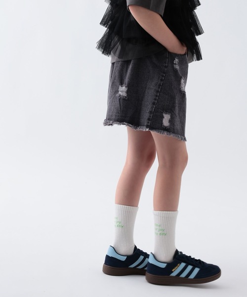 BAYFLOW（ベイフロー）の「[インナーパンツ付♪]デニムスカート[120~160cm](KIDS)（デニムスカート・キッズ・ライトブルー/ブラック/ダークブルー・120cm/160cm/150cm/140cm/130cm）」の12枚目の写真