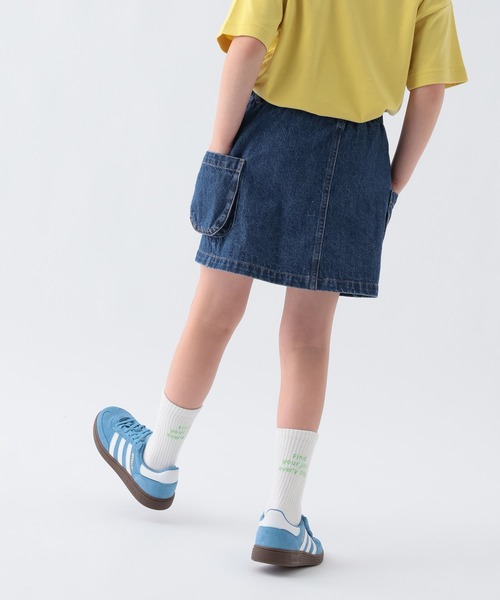 BAYFLOW（ベイフロー）の「[インナーパンツ付♪]デニムスカート[120~160cm](KIDS)（デニムスカート・キッズ・ライトブルー/ブラック/ダークブルー・120cm/160cm/150cm/140cm/130cm）」の15枚目の写真